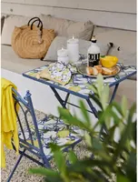 Outdoor Living by Decoris bistrostoel sorrento blauw - afbeelding 4