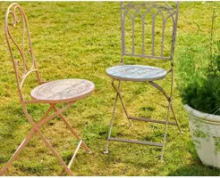 Outdoor Living by Decoris bistrostoel tavira oranje - afbeelding 5