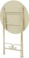 Outdoor Living by Decoris bistrotafel geneva 60x76cm creme - afbeelding 2