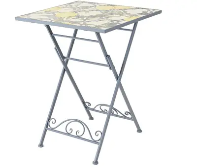 Outdoor Living by Decoris bistrotafel sorrento 58x58x76cm blauw - afbeelding 1