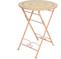 Outdoor Living by Decoris bistrotafel tavira 60x76cm oranje - afbeelding 1