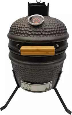 Own Grill 13 inch keramische kamado barbecue mini zwart - afbeelding 5
