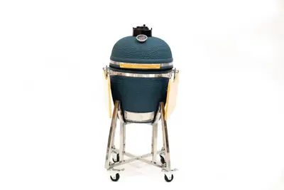 Own grill keramische barbecue 20"Large blauw rvs frame   - afbeelding 3
