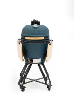 Own grill keramische barbecue 20" Large blauw - zwart frame - afbeelding 2