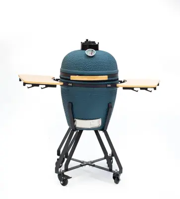 Own grill keramische barbecue 20" Large blauw - zwart frame - afbeelding 1