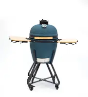 Own grill keramische barbecue 20" Large blauw - zwart frame - afbeelding 1