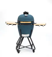 Own grill keramische barbecue 20" Large blauw - zwart frame - afbeelding 1
