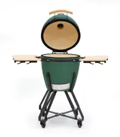 Own grill keramische barbecue 20" Large groen - zwart frame - afbeelding 2