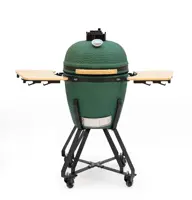 Own grill keramische barbecue 20" Large groen - zwart frame - afbeelding 1