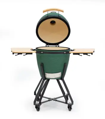 Own grill keramische barbecue 20" Large groen - zwart frame - afbeelding 2