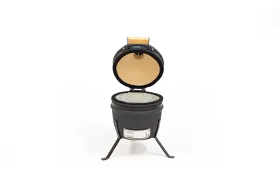 Own grill keramische kamado barbecue 13 inch  Mini zwart V2 - afbeelding 2