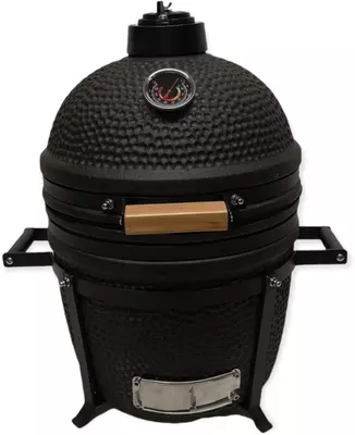 Own grill keramische kamado barbecue compact mat zwart - afbeelding 1