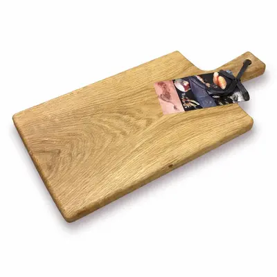Own grill Rustiek eikenhouten serveerplank 40 cm