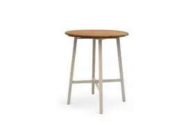 Own Living bartafel lorence teak 105x90cm pearl - afbeelding 1