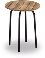 Own Living bijzettafel reno teak 40x50cm zwart - afbeelding 1