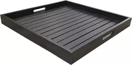 Own Living dienblad hout  70x50x6cm zwart - afbeelding 1
