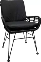 Own Living dining tuinstoel jara charcoal - afbeelding 1
