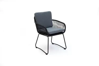 Own Living dining tuinstoel lily lava grey - afbeelding 1