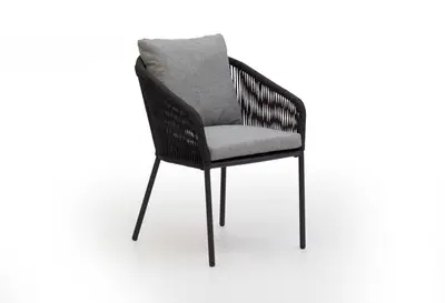 Own Living dining tuinstoel masie lava grey - afbeelding 2