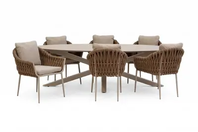 Own Living diningset melina 260 palma sahara dust - afbeelding 1