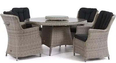 Own Living diningset tartano canossa off white - afbeelding 1