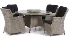 Own Living diningset tartano canossa off white - afbeelding 1