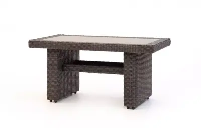 Own Living hoge lounge tuintafel carvalho 142x81x70cm falcon grey - afbeelding 1