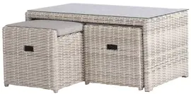 Own Living lounge tuintafel houston 115x65x52cm off white - afbeelding 1