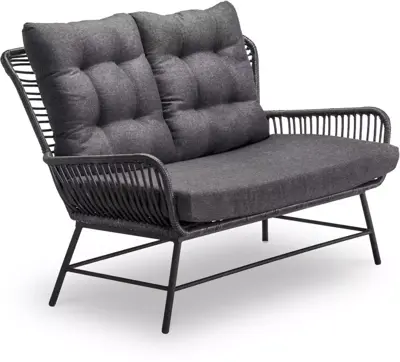 Own Living loungebank pia 2-zits charcoal - afbeelding 1