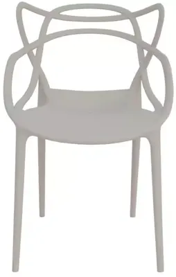Own Living stapelbare dining tuinstoel hardenberg lichtgrijs - afbeelding 1