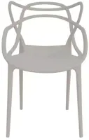 Own Living stapelbare dining tuinstoel hardenberg lichtgrijs - afbeelding 1