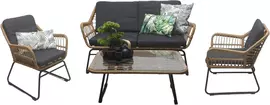 Own Living stoel-bank loungeset cooper bamboo - afbeelding 1