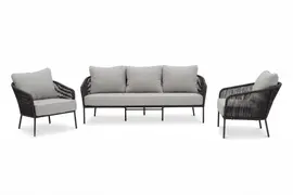Own Living stoel-bank loungeset rodina lava grey - afbeelding 1