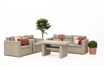 Own Living stoel-bank loungeset sarzedo 3-zits off white - afbeelding 1