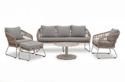 Own Living stoel-bank loungeset videl sandy beach - afbeelding 1