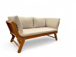 Own Living verstelbare loungebank lorient naturel - afbeelding 1