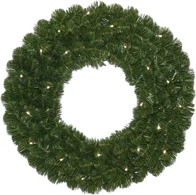 Own Tree Alaskan verlichte kerstkrans groen Ø 50cm - afbeelding 1