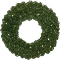 Own Tree Alaskan verlichte kerstkrans groen Ø 50cm - afbeelding 1