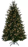 Own Tree Irish Pine grote halve kunstkerstboom met verlichting h240x135cm groen - afbeelding 1