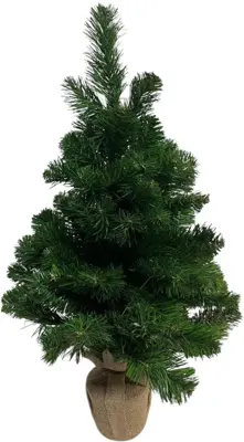 Own Tree kunstkerstboom in juten zak 60cm - afbeelding 1
