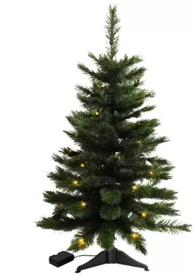 Own Tree Siberian verlichte tafelmodel kunstkerstboom groen 60cm - afbeelding 1