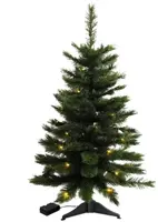 Own Tree Siberian verlichte tafelmodel kunstkerstboom groen 90cm - afbeelding 1