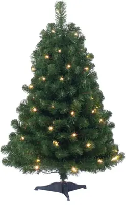 Own Tree tafelmodel kunstkerstboom met batterijverlichting groen 90cm - afbeelding 1