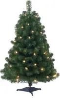 Own Tree tafelmodel kunstkerstboom met batterijverlichting groen 90cm - afbeelding 1