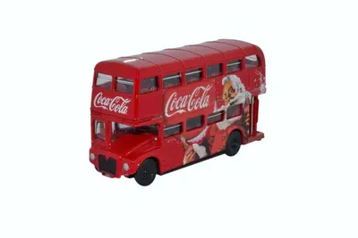 Oxford christmas bus Coca-Cola 1:76 rood