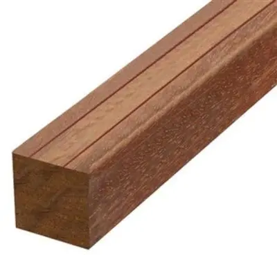 Paal gepunt bangkirai l305b9h9cm - afbeelding 1