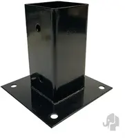 Paalhouder met voetl 7x7)