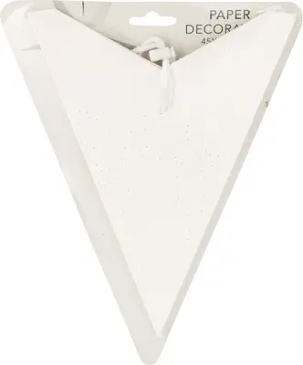 Papieren kerst ornament ster 45cm wit - afbeelding 3