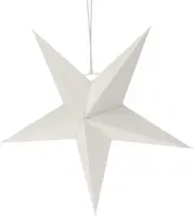 Papieren kerst ornament ster 45cm wit - afbeelding 2