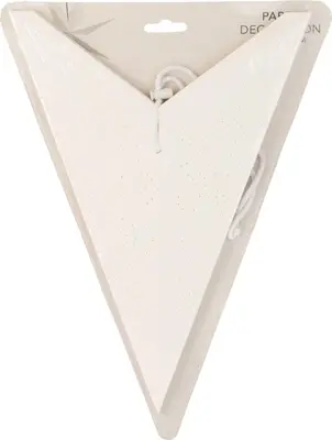 Papieren kerst ornament ster 60cm wit - afbeelding 3